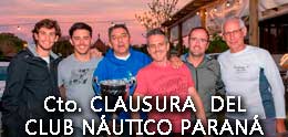 CLAUSURA DEL CLUB NAUTICO PARANA